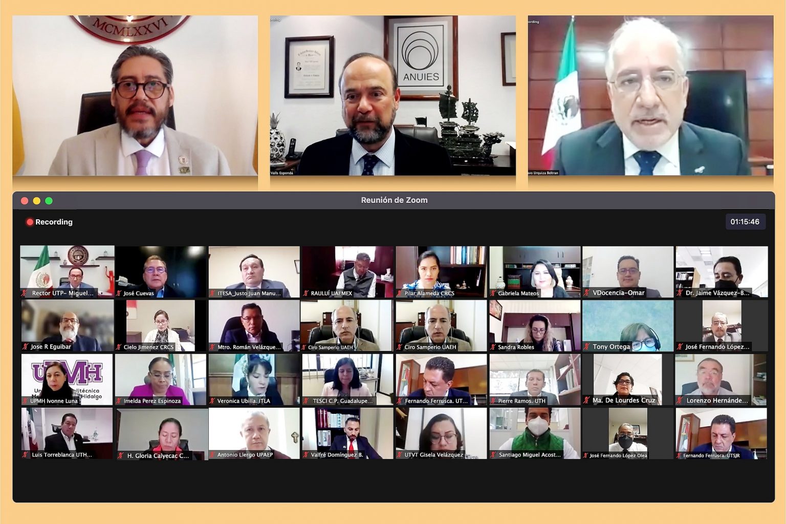 Encabeza UATx sesión ordinaria del Consejo Regional de ANUIES