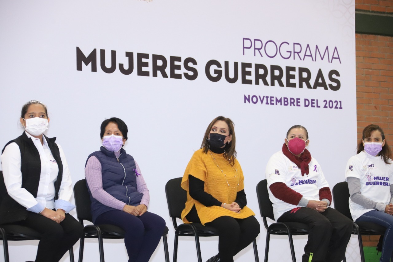 Encabezó Lorena Cuéllar programa “Mujeres Guerreras” en Huamantla