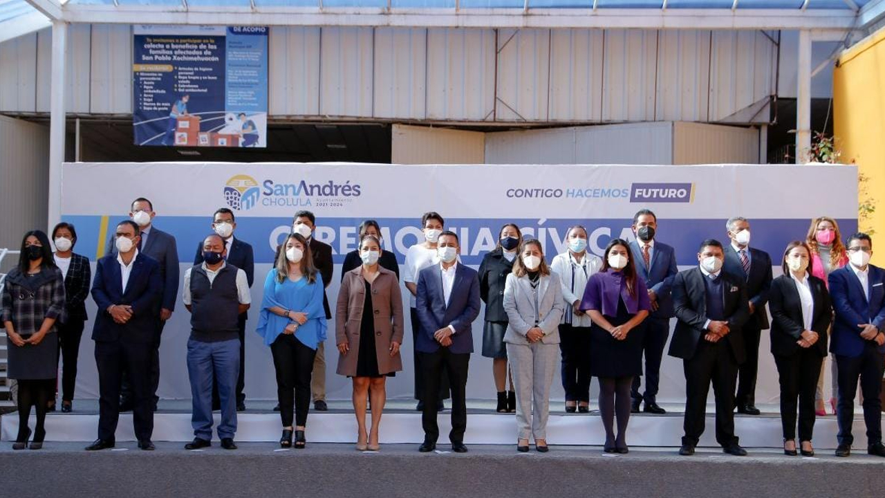 Para Edmundo Tlatehui las ceremonias cívicas en honor a los símbolos patrios es una oportunidad para unir el entorno social con las raíces de la nación
