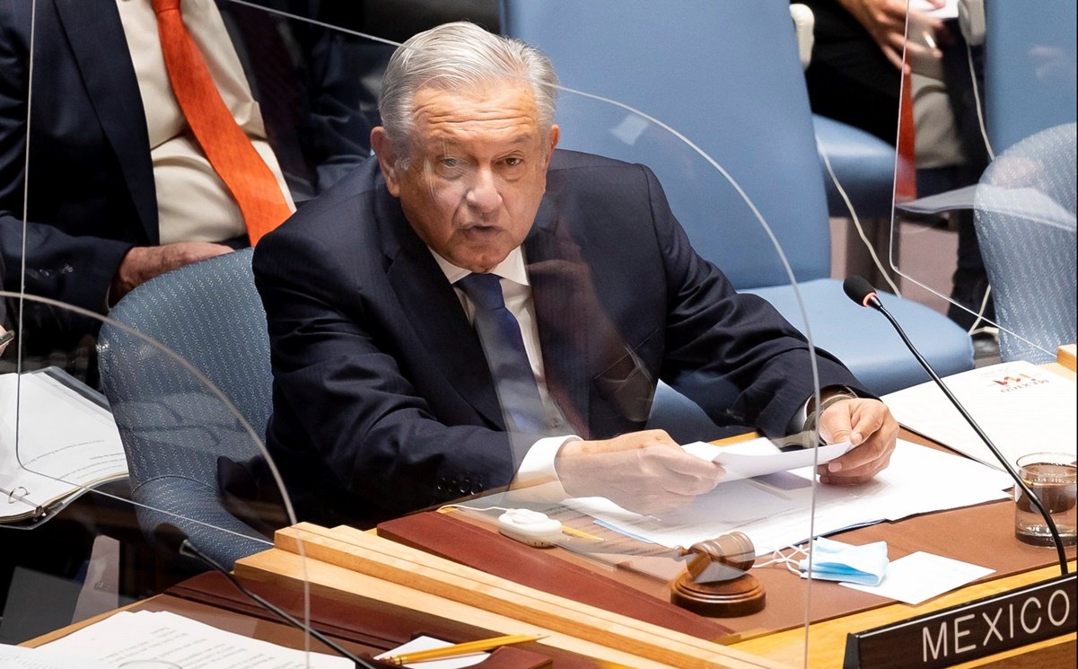 Propone AMLO en su asistencia a la ONU que las empresas más ricas del mundo donen el 4% de sus fortuna