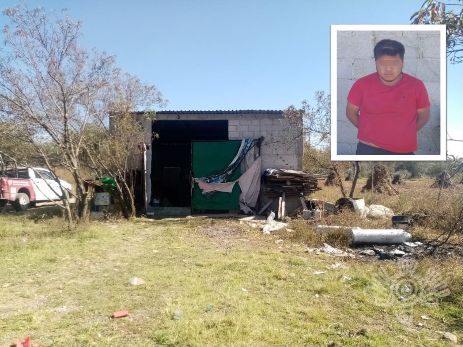 Detienen a hombre que operaba bodega con mercancía robada en Acajete 