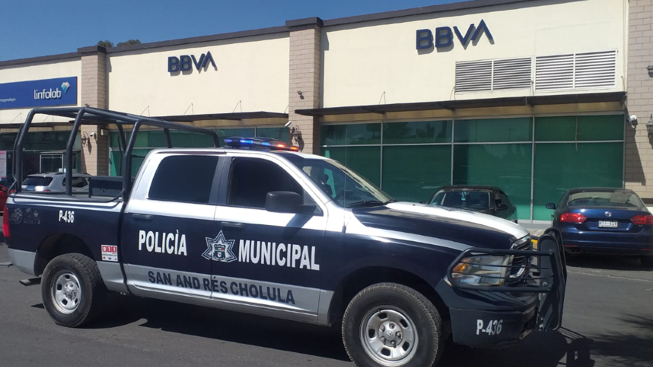Ayuntamiento de San Andrés Cholula efectuó un operativo de seguridad de acompañamiento bancario durante este “Buen Fin”