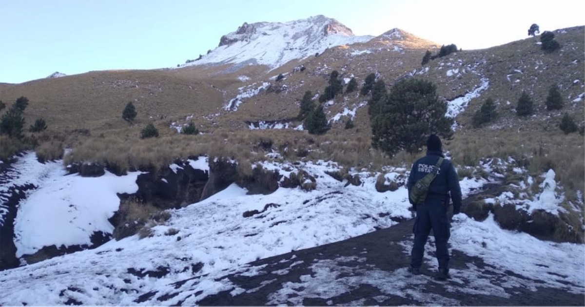 SSC implementó operativo especial por primera nevada en el parque nacional Malinche