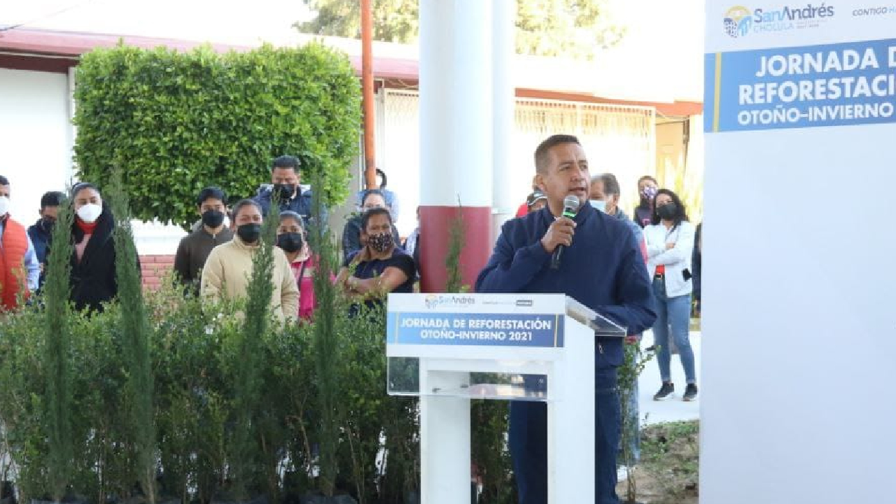 Gobierno de San Andrés Cholula asegura que con sus Jornadas de Reforestación han sido plantados alrededor de 600 arboles  