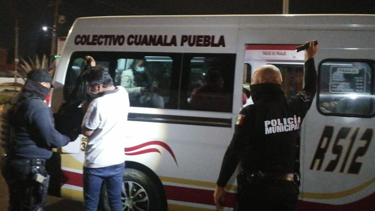 En San Pedro Cholula implantan operativo de seguridad para combatir los robos al Transporte Público  