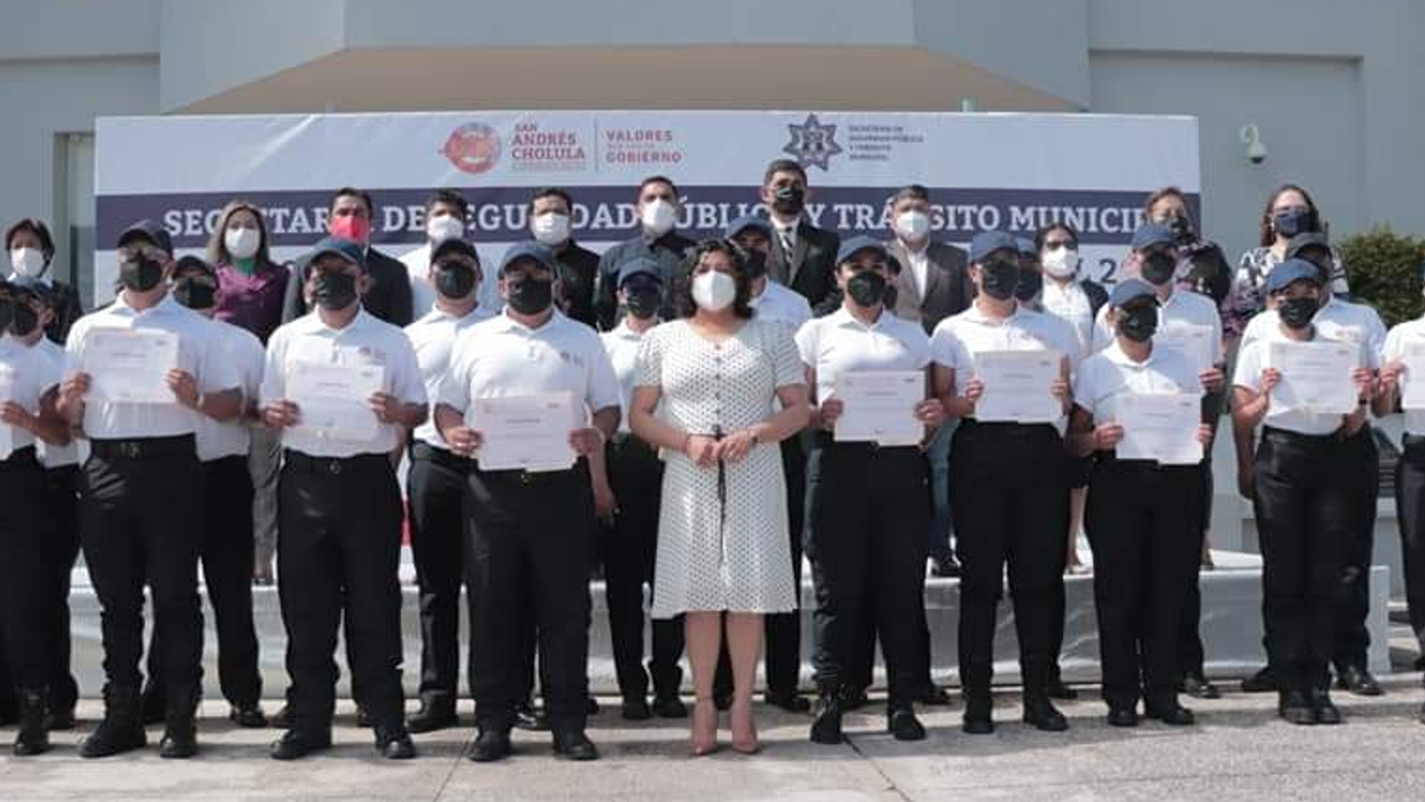 Nuevos elementos reforzarán la Secretaría de Seguridad Pública y Tránsito de San Andrés Cholula 