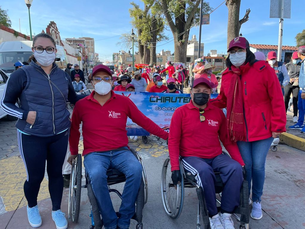 Colabora Ayuntamiento de Chiautempan con sectores vulnerables en la “Rodada por la Inclusión”