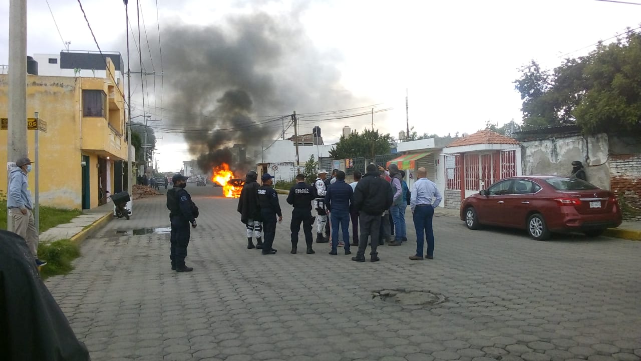 Alerta por violencia en Xicohtzinco, se desplegaron policías