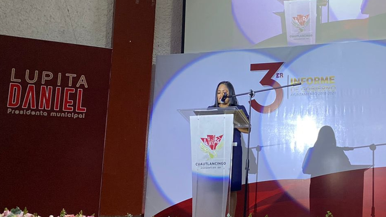 Lupita Daniel rindió su Tercer Informe de Gobierno