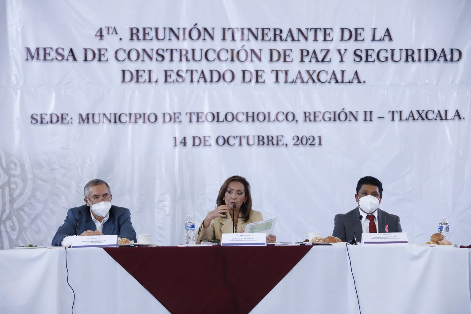 Gobernadora Lorena Cuéllar solicitó a presidentes municipales reforzar y capacitar a corporaciones de seguridad pública