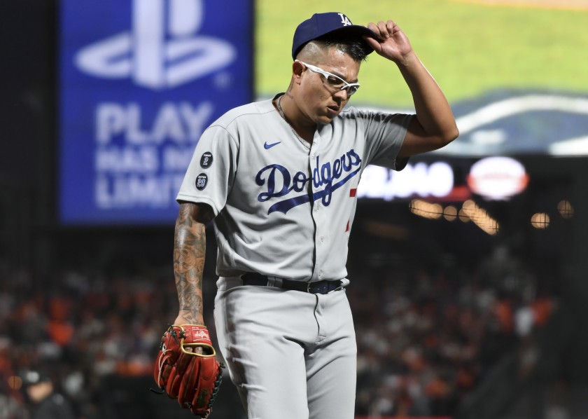 Dodgers quita a Julio Urías como abridor ante Gigantes y causa polémica en redes 
