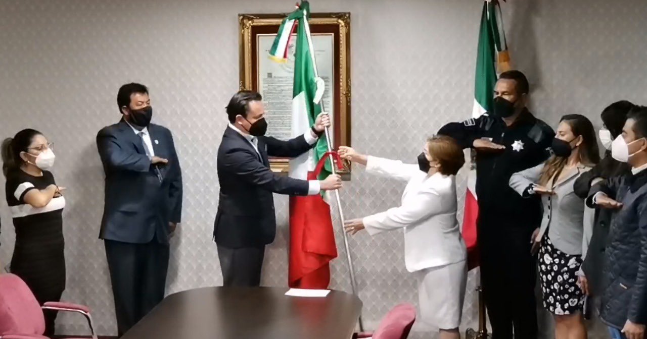 Ignacio Mier Bañuelos asume el mando de Seguridad Pública de Tecamachalco 