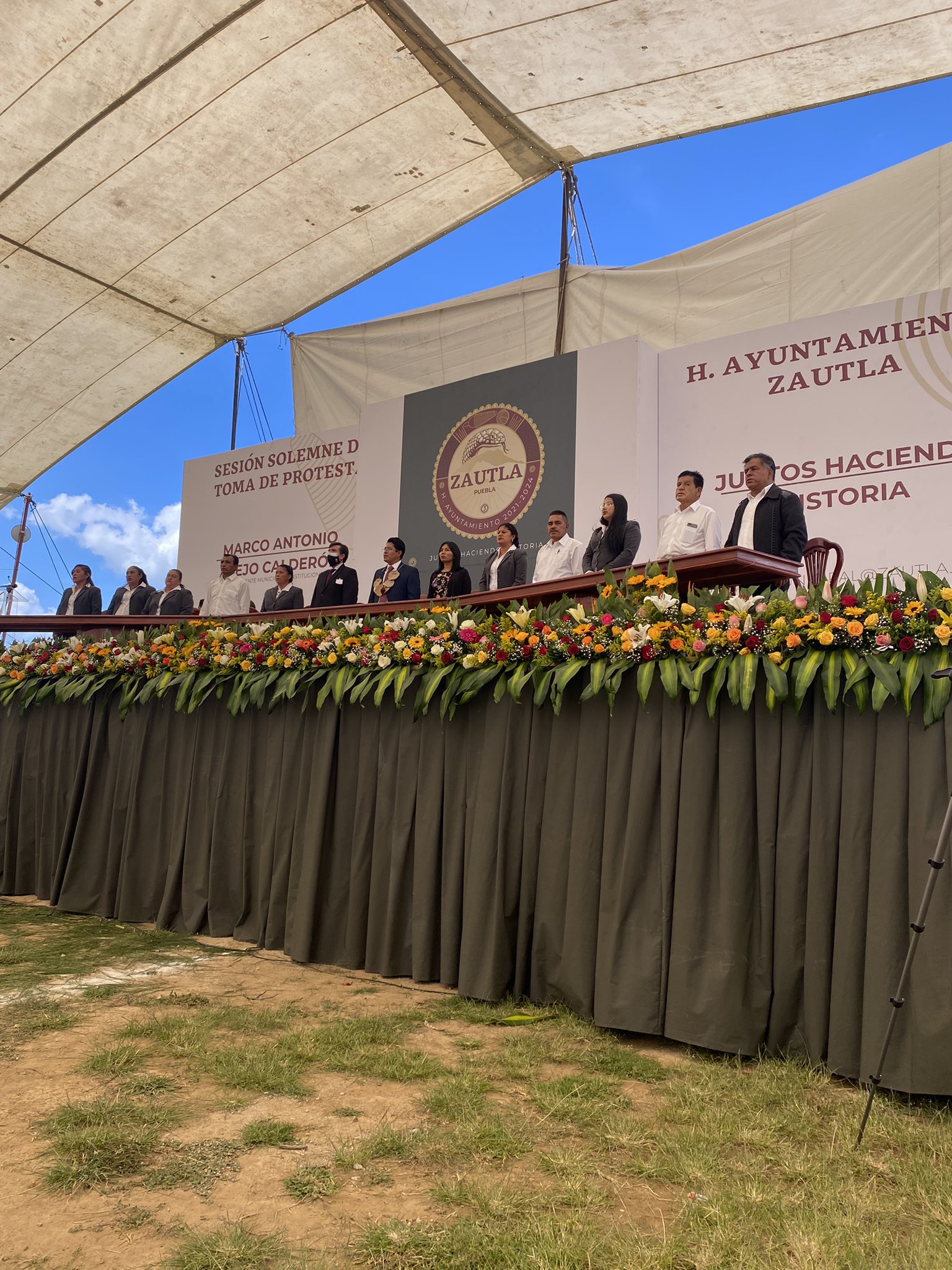 Marco Antonio Alejo rindió protesta como presidente municipal de Zautla 