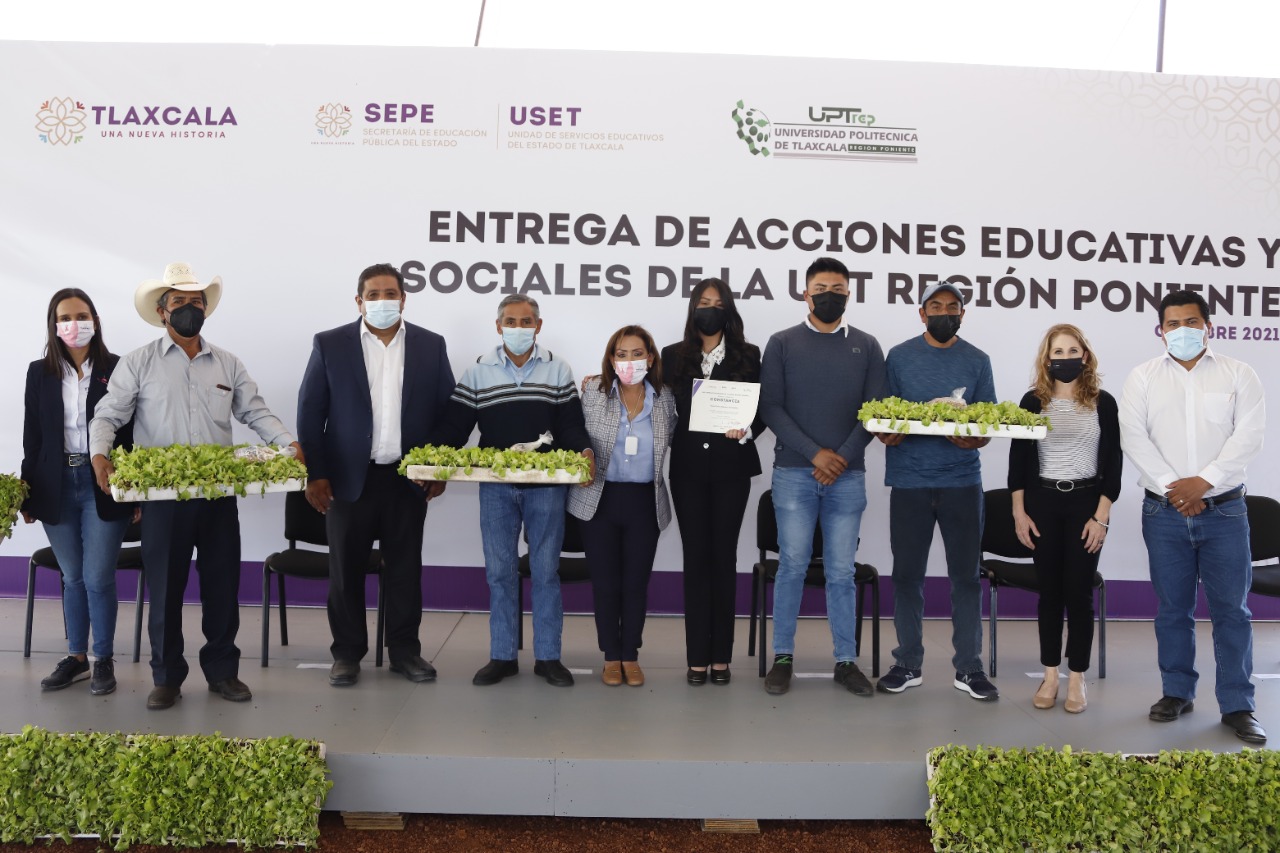 Lorena Cuéllar Cisneros entregó acciones educativas y sociales en la UPT región poniente