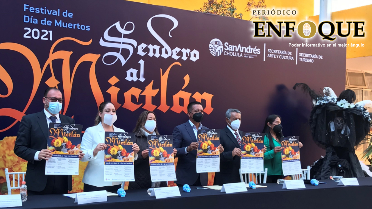 Ayuntamiento de San Andrés Cholula presentó el Primer Festival de Día de Muertos Sendero al Mictlán