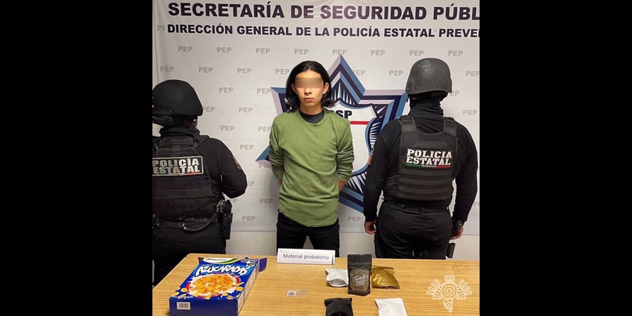 Detienen a narcomenudista en Xolotzingo; estaba a punto de concretar una venta