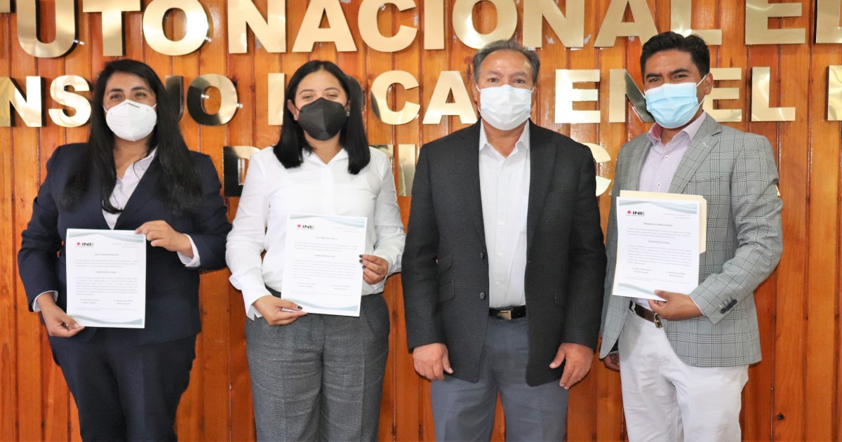 Entrega INE Tlaxcala nombramientos a consejeras y consejero del ITE