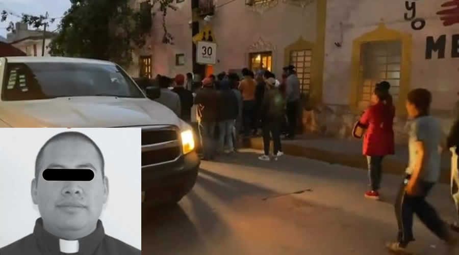 Intentan linchar a sacerdote; lo sorprendieron abusando de un menor de edad en municipio de Puebla