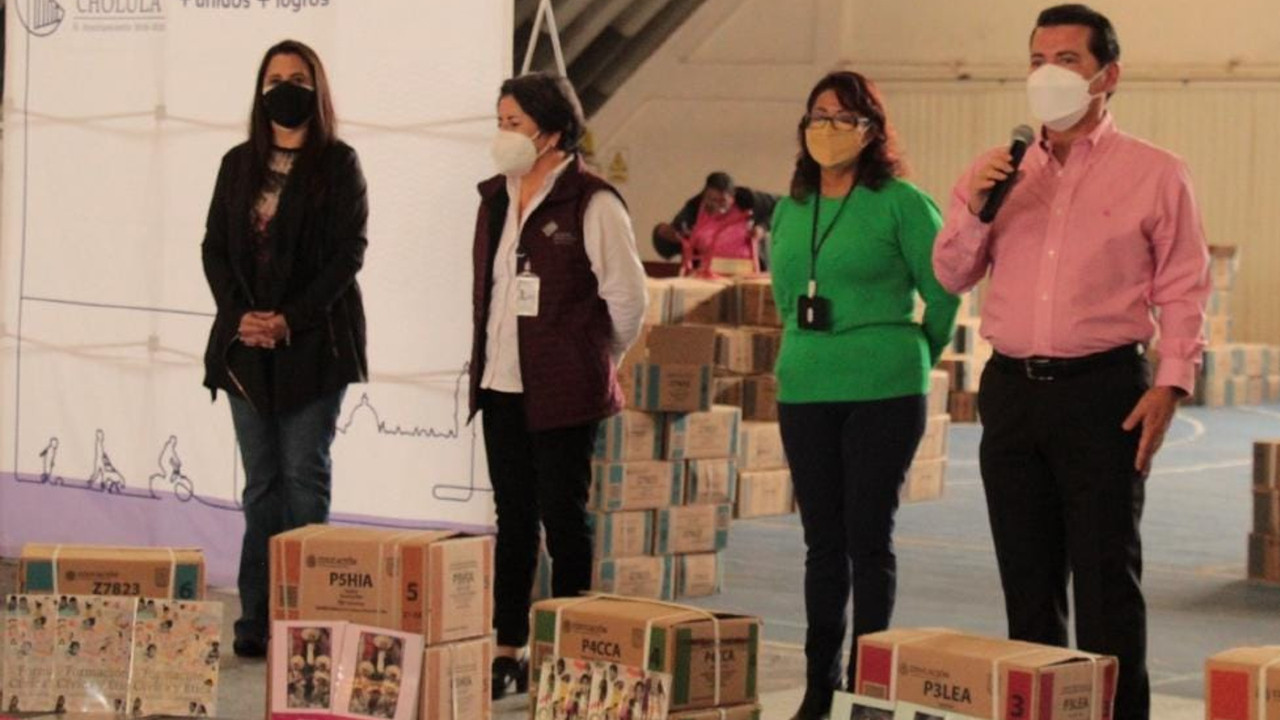 En San Pedro Cholula ya fueron entregados los libros de texto gratuitos para este nuevo Ciclo Escolar 