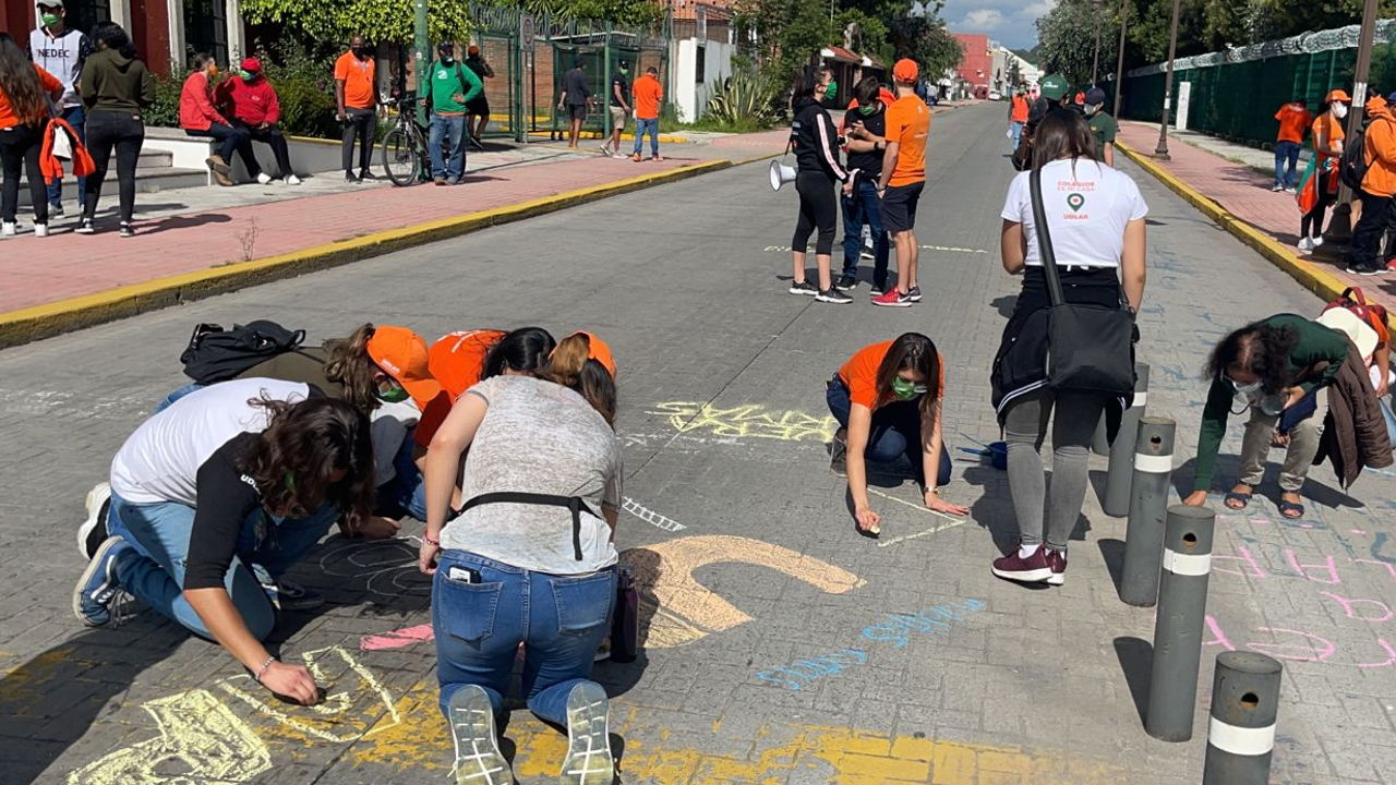 Estudiantes de la UDLAP volvieron a manifestarse para solicitar la liberación del campus 