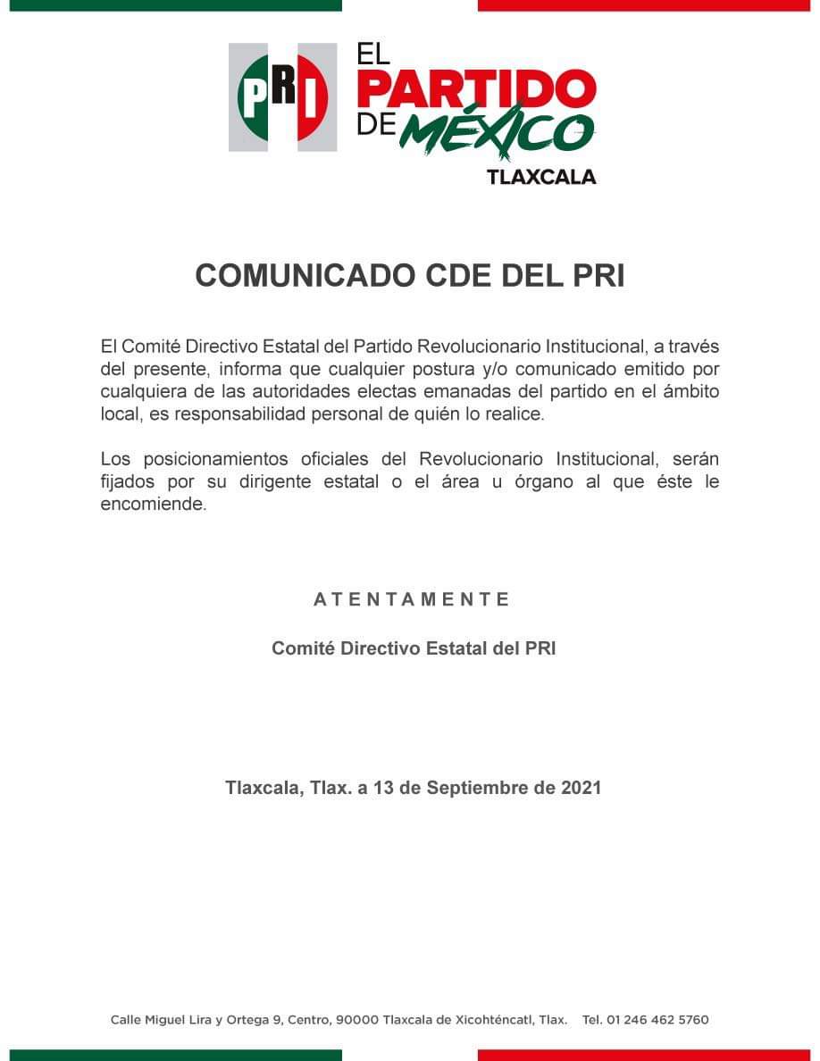 Se deslinda PRI de acusaciones de diputada local