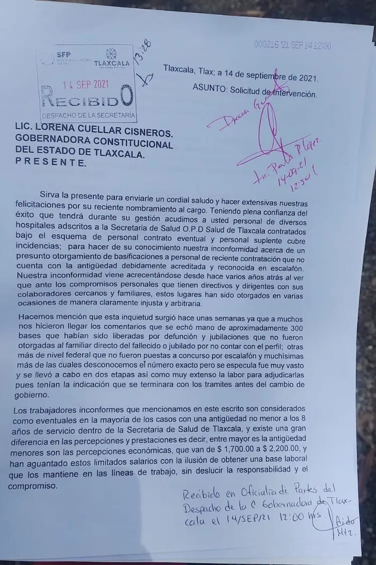 Piden intervención de Lorena Cuéllar en repartición de bases de manera injusta