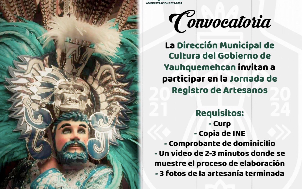 Inicia Ayuntamiento de Yauhquemehcan la “Jornada de Registro de Artesanos”