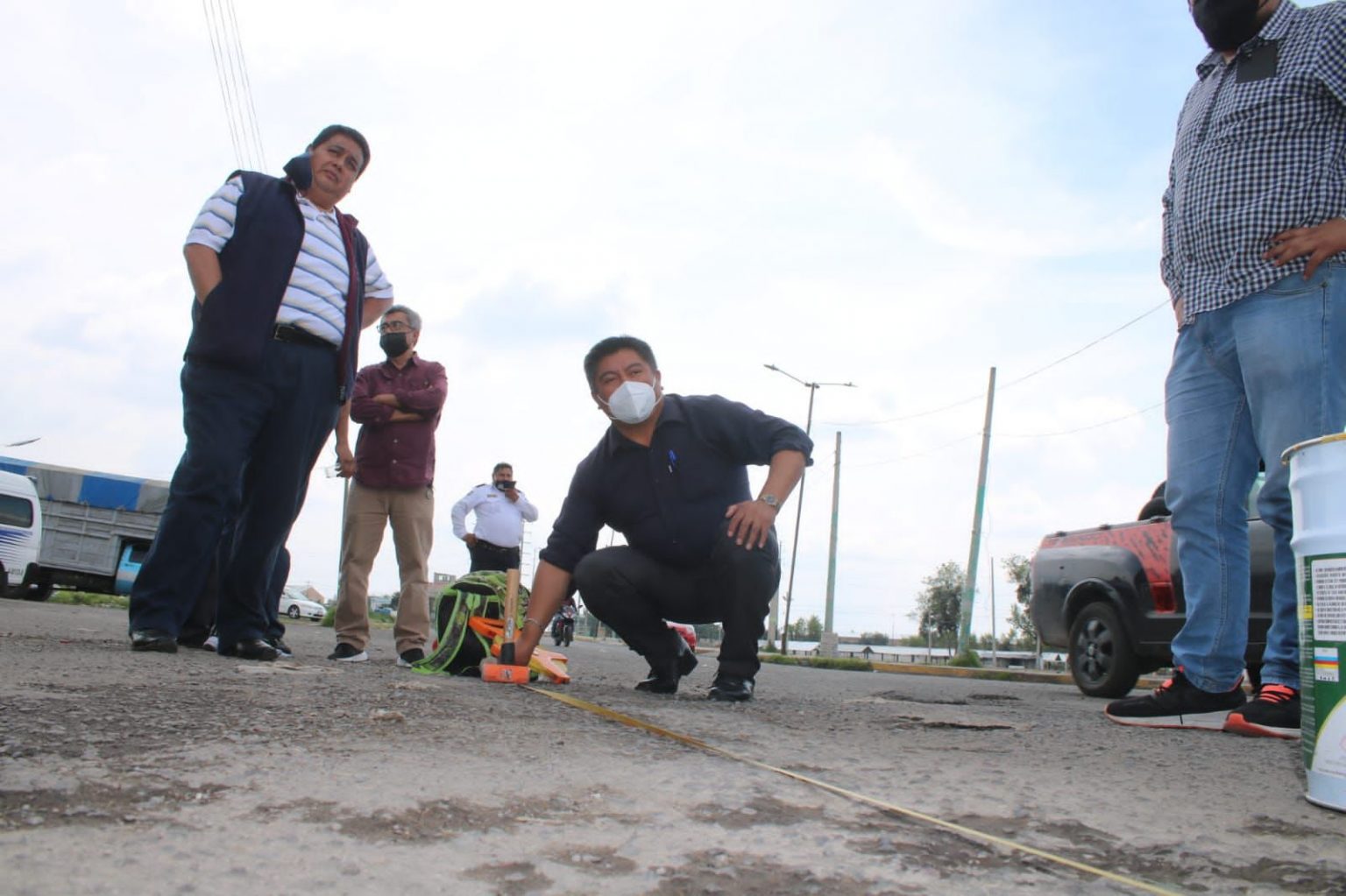 Rescatan parada de transporte público en el Mercado Nuevo de Chiautempan