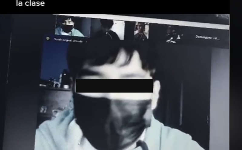 Profesor "saca de clase" a alumno con fallas en internet y video se hace viral con opiniones divididas