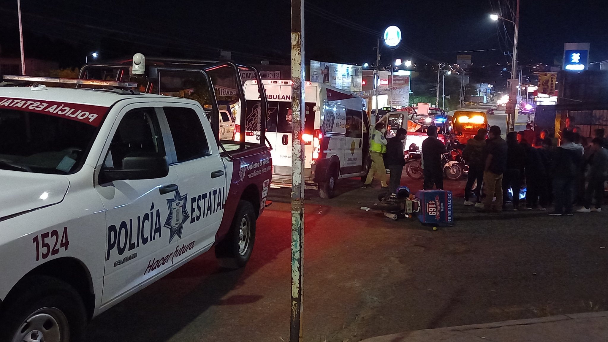 Presunto policía ebrio atropella y mata a repartidor de pizza en Puebla