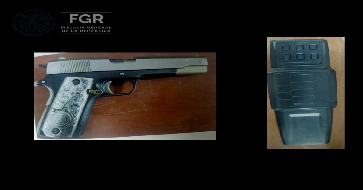 Obtiene FGR sentencia de más de 10 años de prisión por portación de arma de fuego 
