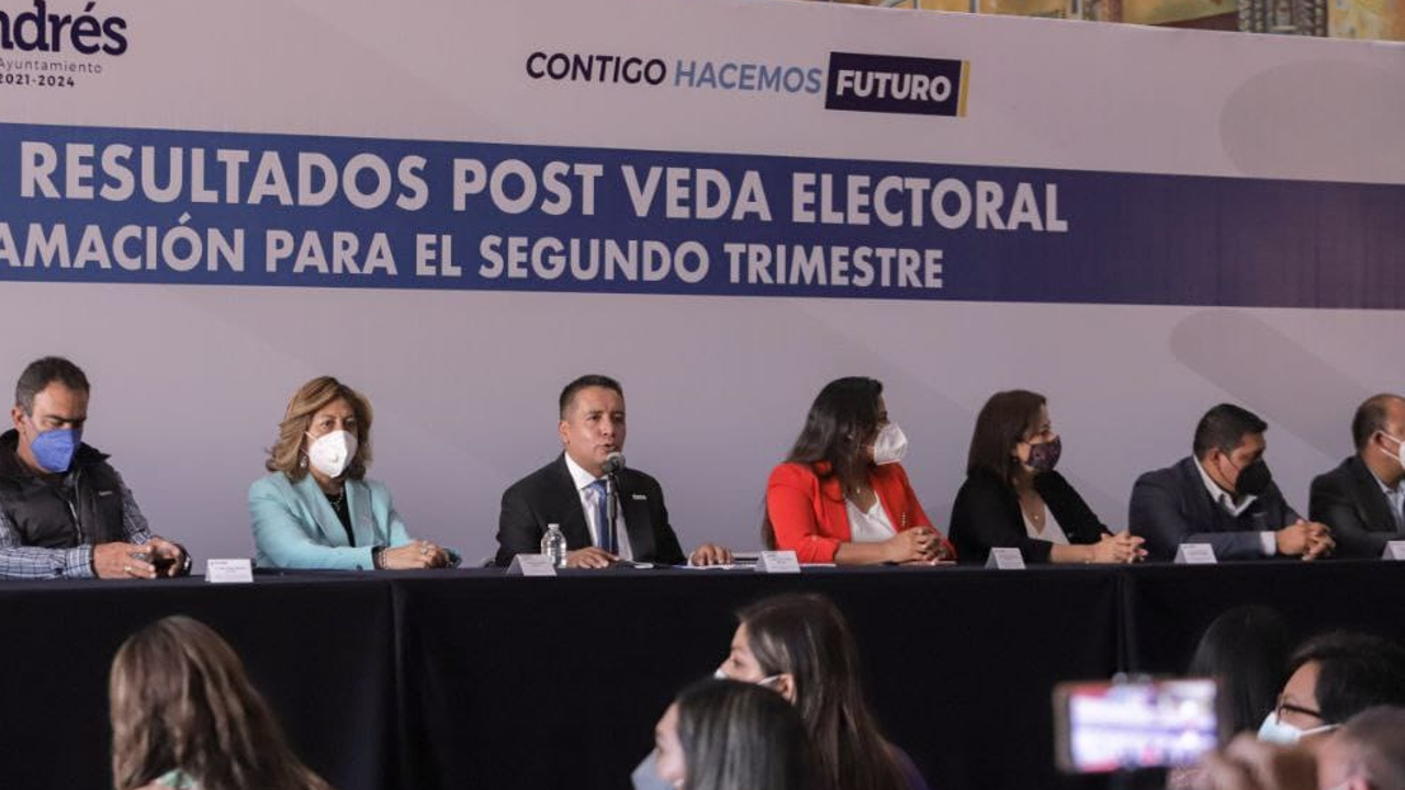 El Ayuntamiento de San Andrés Cholula presentó su informe de actividades durante la veda electoral