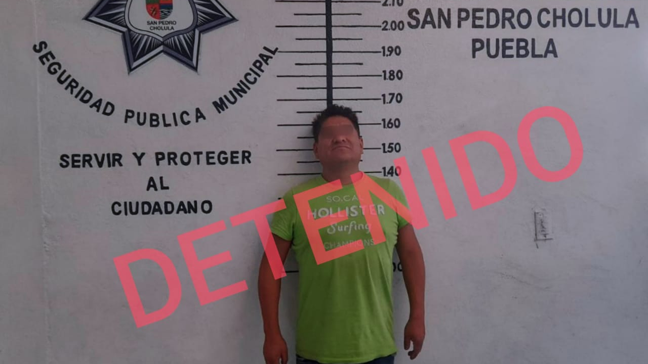 En San Pedro Cholula detienen un hombre acusado de abuso sexual