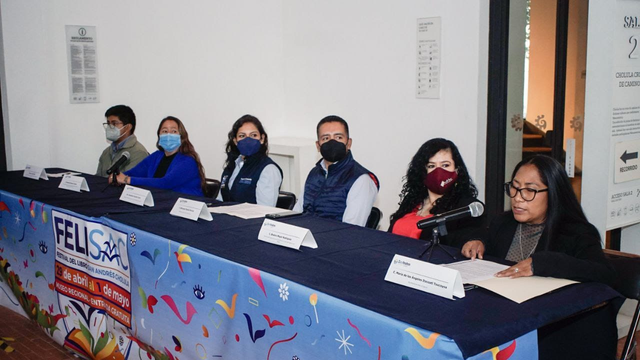 Ayuntamiento de San Andrés Cholula presentó la Tercera Edición del Festival del Libro (FELISAC)