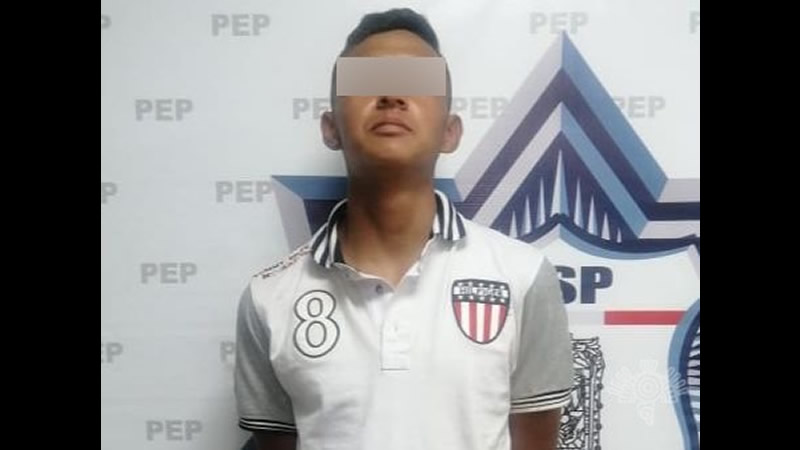 Yahir N. de 18 años es detenido por posesión de arma de fuego en Santa Rita Tlahuapan