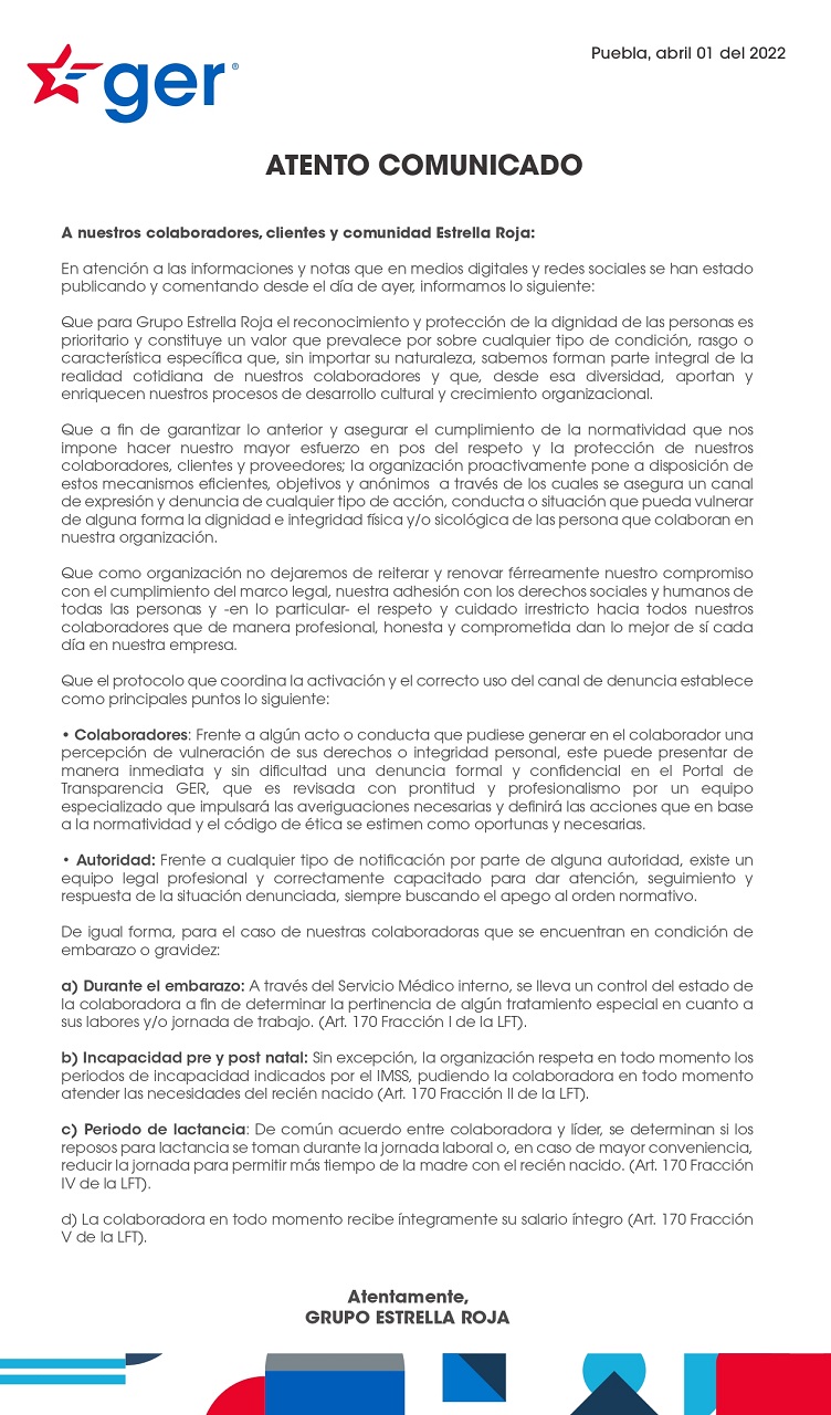 comunicado ER