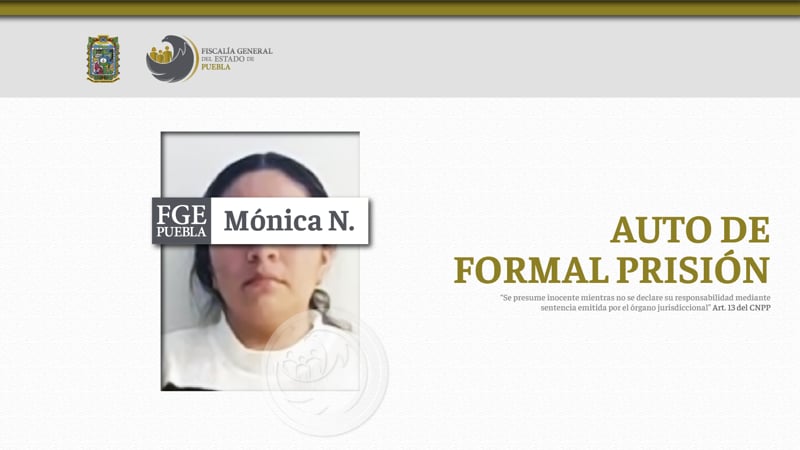 Mónica N. es enviada a prisión por participar en el secuestro de un hombre en Zacatlán