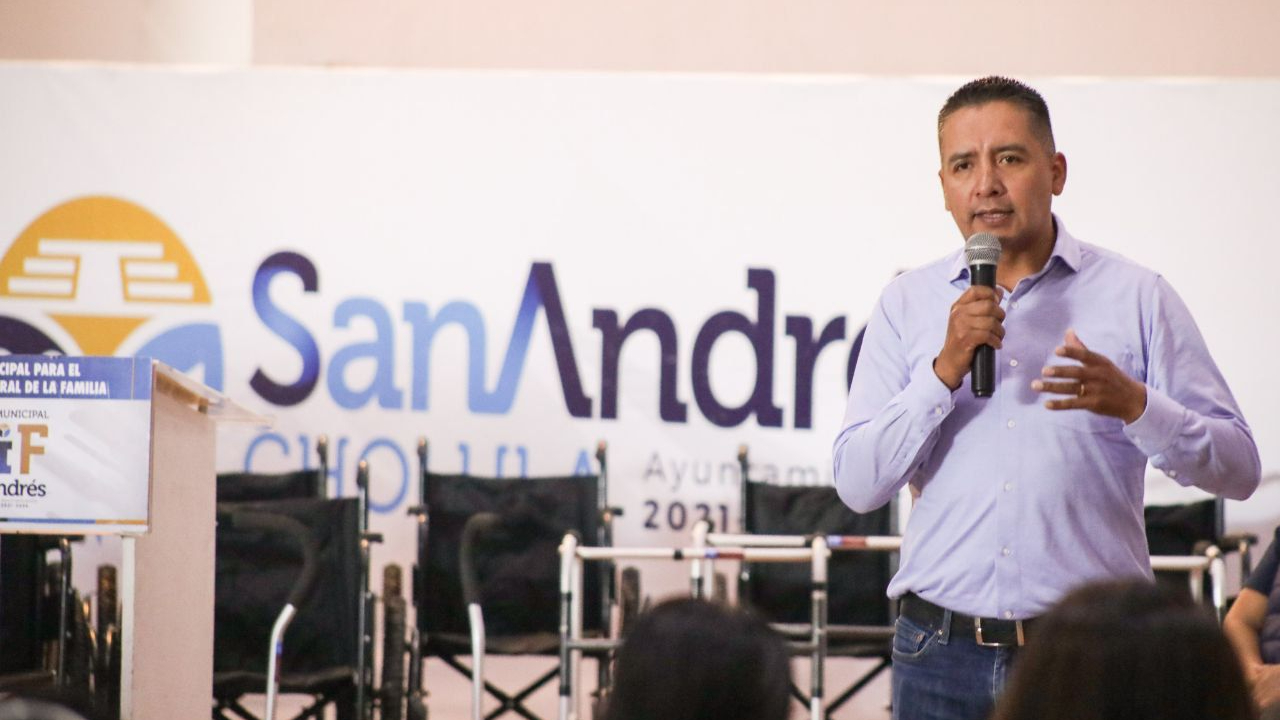 Ayuntamiento de San Andrés Cholula busca entregar alrededor de 700 aparatos ortopédicos de movilidad a sectores vulnerables 