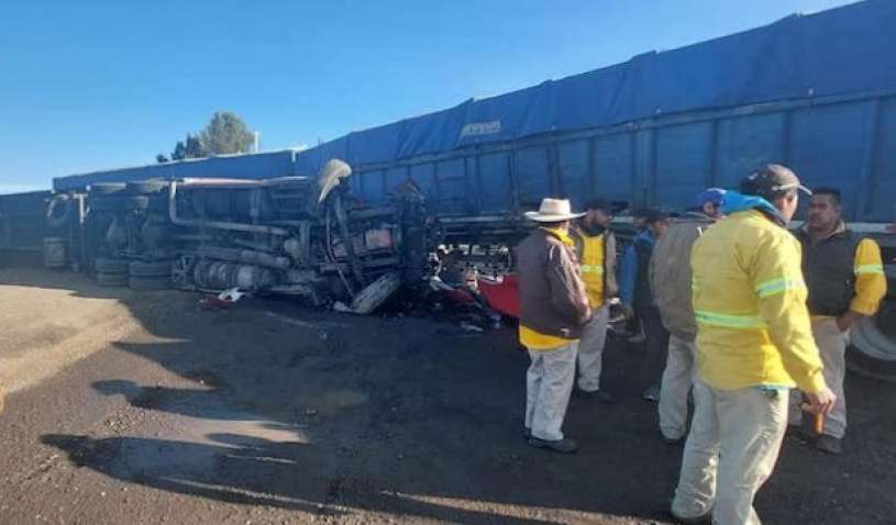 Unidad de la Guardia Nacional provoca aparatoso accidente en la autopista Puebla - Amozoc (Vídeo)