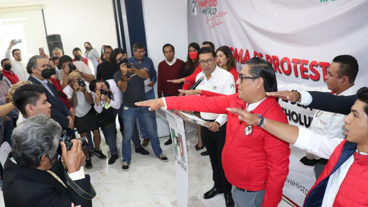 En San Andrés Cholula; rindió protesta el nuevo líder local del PRI 