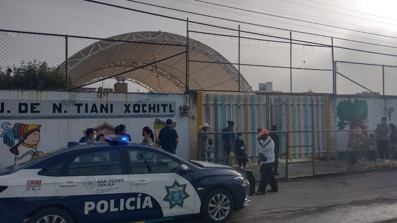 Autoridades de San Pedro Cholula efectuaron un operativo de seguridad en este “Regreso a Clases”