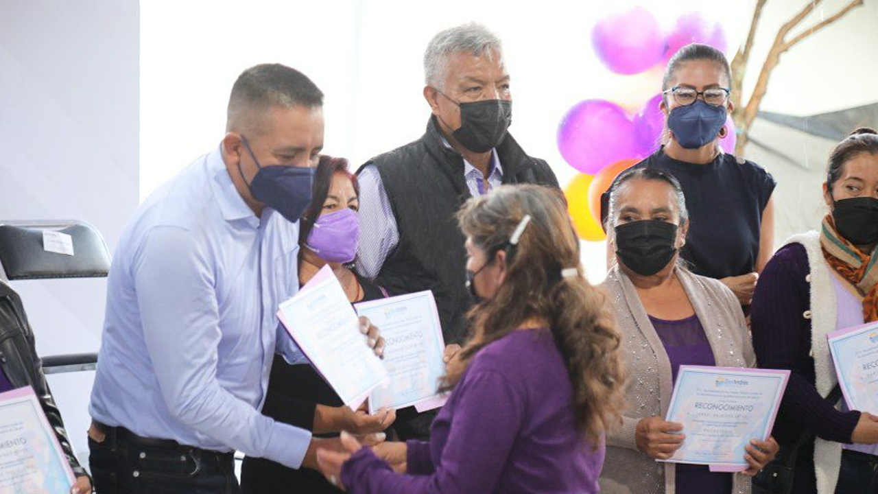 En San Andrés Cholula; culminaron una serie de talleres especializados para mujeres emprendedoras  