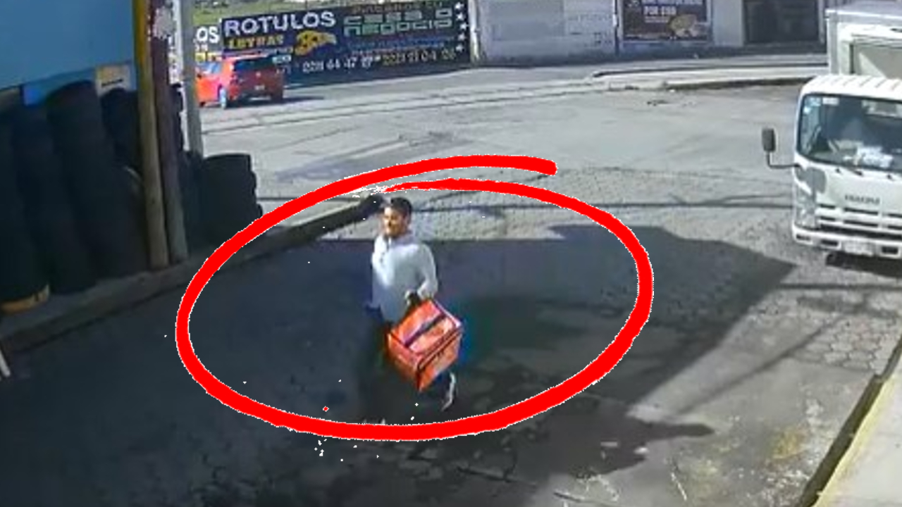 En San Pedro Cholula; un presunto maleante le robó a un repartidor de comida