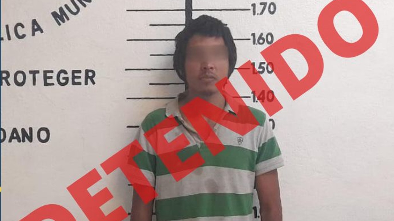 Policía de San Pedro Cholula detiene a un hombre acusado de robo a casa habitación 