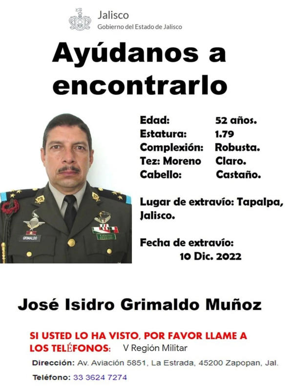 coronel desaparecido