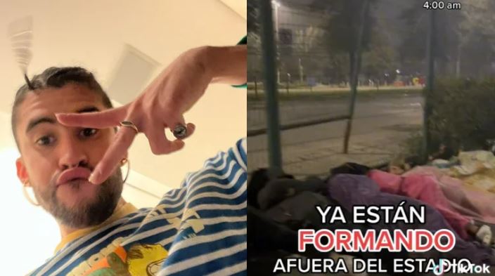 Fans de Bad Bunny en Monterrey se formaron desde un día antes para ver al artista más escuchado de Spotify