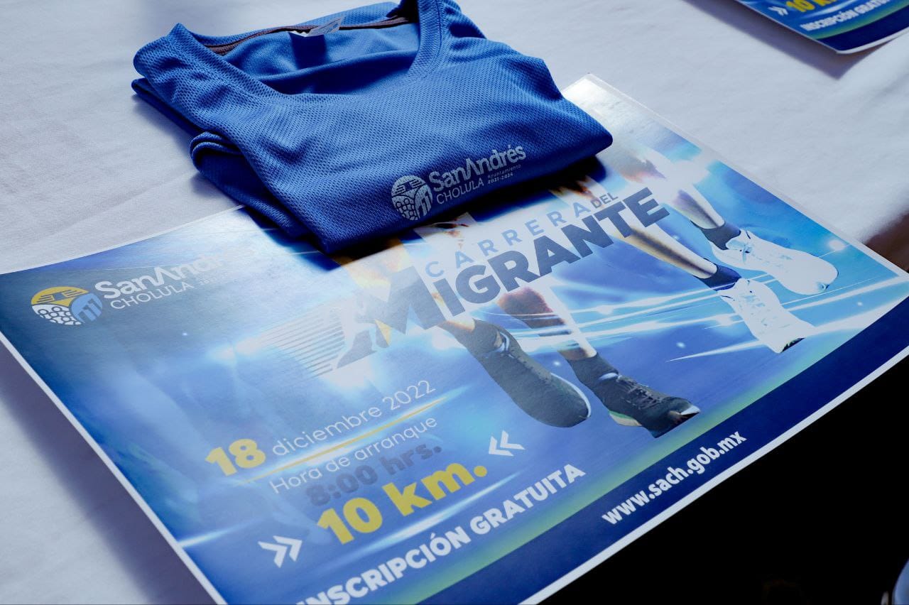 Presenta Ayuntamiento de San Andrés Cholula “Carrera del Migrante 2022”