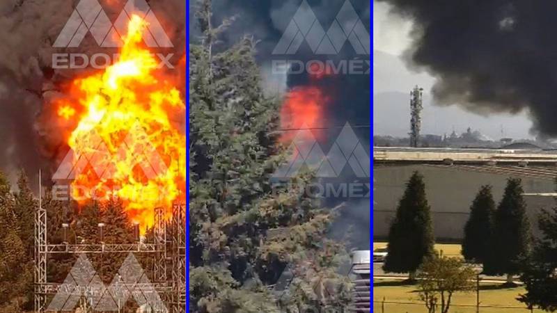 Edomex: Se incendia fábrica de solventes en Lerma; no se reportan personas lesionadas