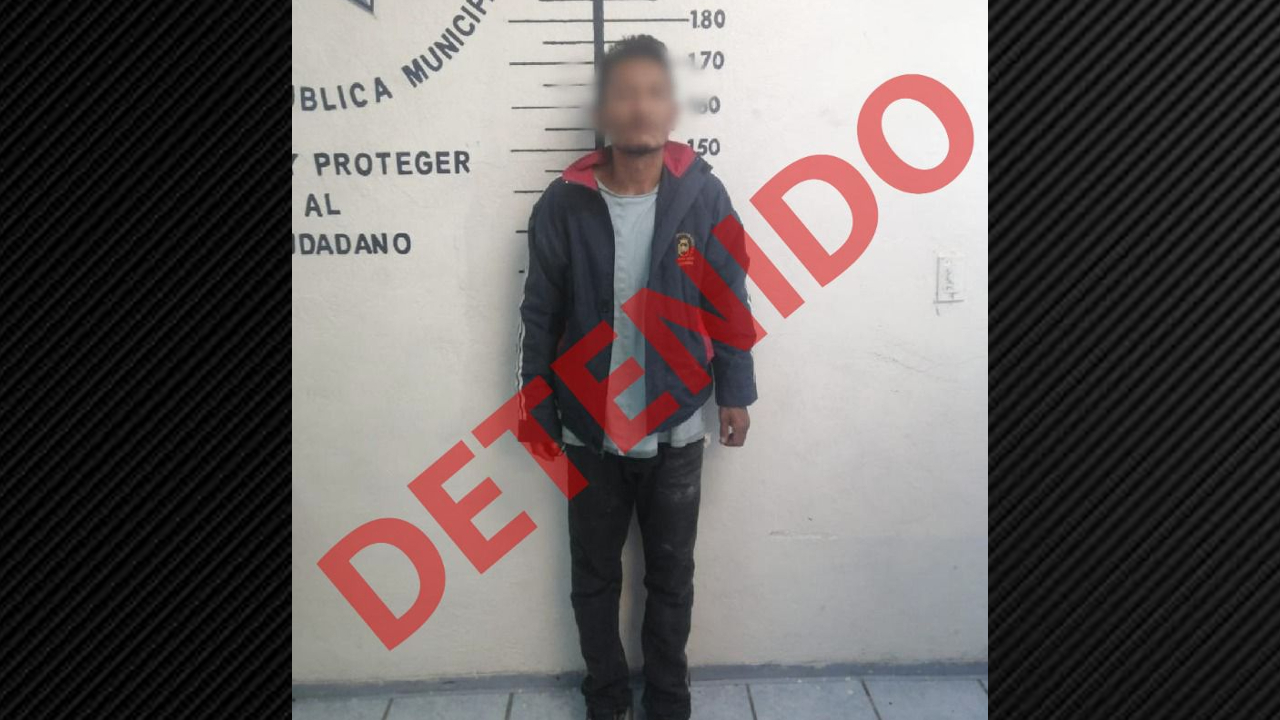 Detienen en San Pedro Cholula a masculino por presunto robo a casa habitación