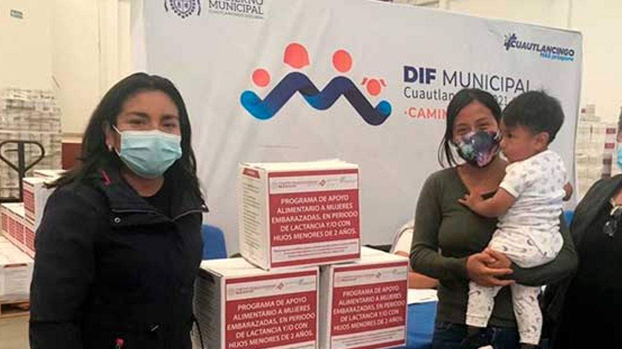DIF de Cuautlancingo efectuó una entrega de despensas a sectores vulnerables de la ciudadanía 